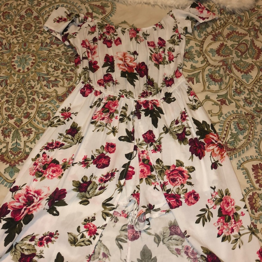 off the shoulder dress with shorts